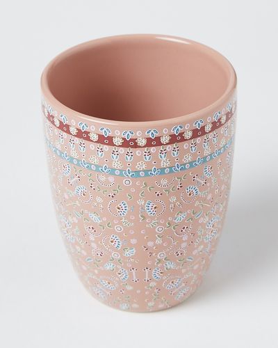 Carolyn Donnelly Eclectic Floral Ceramic Tumbler